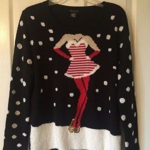 NEW New Directions Christmas Dancer Sweater L
